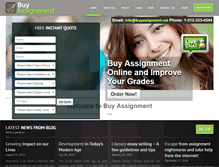 Tablet Screenshot of buyassignment.net